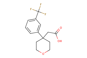 2-4-[3-(Trifluoromethyl)phenyl]-tetrahydro-2H-pyran-4-yl acetic acid