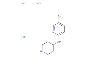 5-Methyl-N-(piperidin-4-yl)pyridin-2-amine trihydrochloride