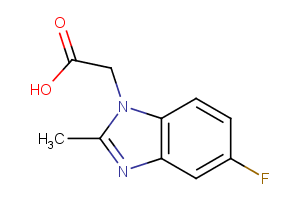 2-5-Fluoro-2-methyl-1H-benzo[d]imidazol-1-yl acetic acid