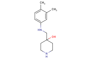 4-{[(3,4-dimethylphenyl)amino]methyl}piperidin-4-ol