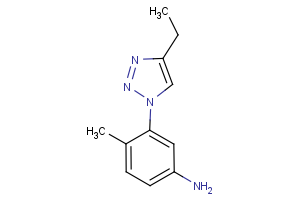 3-(4-ethyl-1H-1,2,3-triazol-1-yl)-4-methylaniline