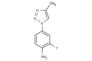 2-fluoro-4-(4-methyl-1H-1,2,3-triazol-1-yl)aniline