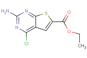 ethyl 2-amino-4-chlorothieno[2,3-d]pyrimidine-6-carboxylate