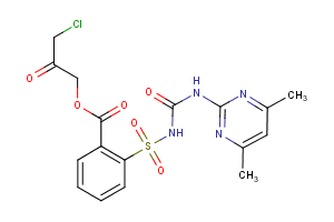 3-chloro-2-oxopropyl 2-({[(4,6-dimethylpyrimidin-2-yl)carbamoyl]amino}sulfonyl)benzoate