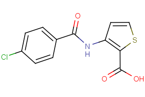 3-[(4-chlorobenzoyl)amino]-2-thiophenecarboxylic acid