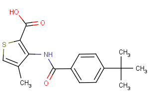 3-{[4-(tert-butyl)benzoyl]amino}-4-methyl-2-thiophenecarboxylic acid