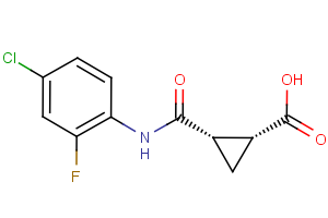 (1R,2S)-2-[(4-chloro-2-fluoroanilino)carbonyl]cyclopropanecarboxylic acid