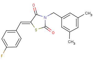 3-(3,5-dimethylbenzyl)-5-[(Z)-(4-fluorophenyl)methylidene]-1,3-thiazolane-2,4-dione