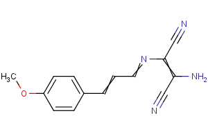 2-amino-3-{[3-(4-methoxyphenyl)prop-2-en-1-ylidene]amino}but-2-enedinitrile
