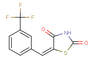 (5E)-5-{[3-(trifluoromethyl)phenyl]methylidene}-1,3-thiazolidine-2,4-dione