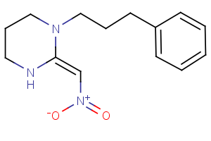 2-[(E)-nitromethylidene]-1-(3-phenylpropyl)hexahydropyrimidine