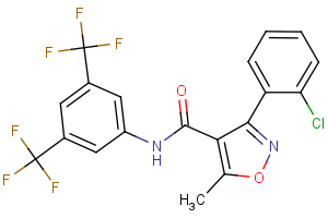 N-[3,5-bis(trifluoromethyl)phenyl]-3-(2-chlorophenyl)-5-methyl-1,2-oxazole-4-carboxamide