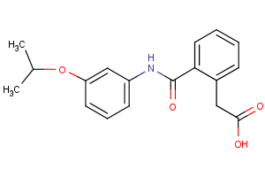 2-(2-{[3-(propan-2-yloxy)phenyl]carbamoyl}phenyl)acetic acid