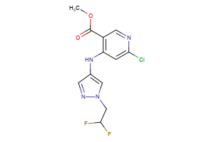 methyl 6-chloro-4-{[1-(2,2-difluoroethyl)-1H-pyrazol-4-yl]amino}pyridine-3-carboxylate