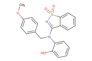 3-[(2-hydroxyphenyl)[(4-methoxyphenyl)methyl]amino]-1??,2-benzothiazole-1,1-dione