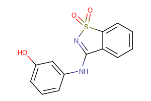 3-[(3-hydroxyphenyl)amino]-1??,2-benzothiazole-1,1-dione