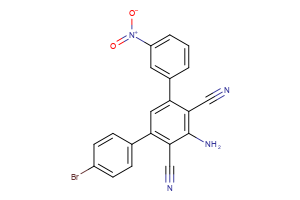 3-amino-4′-bromo-5-(3-nitrophenyl)-[1,1′-biphenyl]-2,4-dicarbonitrile