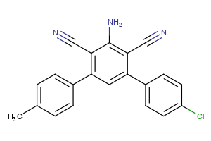 3-amino-4′-chloro-5-(4-methylphenyl)-[1,1′-biphenyl]-2,4-dicarbonitrile