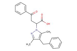 2-(4-benzyl-3,5-dimethyl-1H-pyrazol-1-yl)-4-oxo-4-phenylbutanoic acid