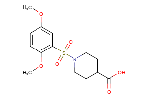 1-(2,5-dimethoxybenzenesulfonyl)piperidine-4-carboxylic acid