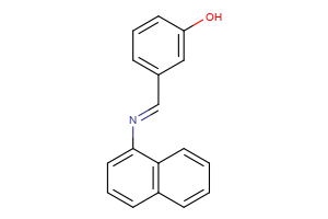 3-[(E)-[(naphthalen-1-yl)imino]methyl]phenol