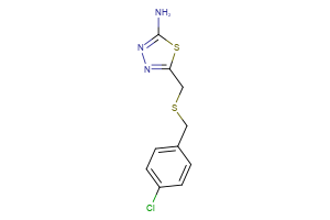 5-({[(4-chlorophenyl)methyl]sulfanyl}methyl)-1,3,4-thiadiazol-2-amine