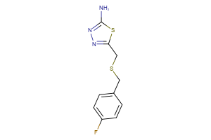 5-({[(4-fluorophenyl)methyl]sulfanyl}methyl)-1,3,4-thiadiazol-2-amine