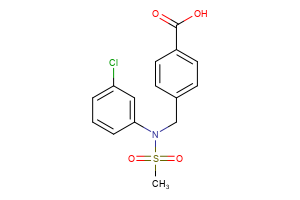 4-{[N-(3-chlorophenyl)methanesulfonamido]methyl}benzoic acid