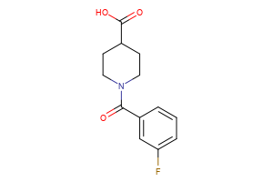1-(3-fluorobenzoyl)piperidine-4-carboxylic acid