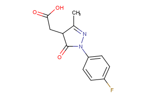 2-[1-(4-fluorophenyl)-3-methyl-5-oxo-4,5-dihydro-1H-pyrazol-4-yl]acetic acid