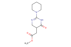 methyl 2-[6-oxo-2-(piperidin-1-yl)-1,4,5,6-tetrahydropyrimidin-5-yl]acetate