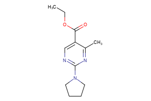 ethyl 4-methyl-2-(pyrrolidin-1-yl)pyrimidine-5-carboxylate