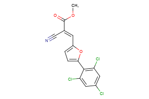 methyl (2E)-2-cyano-3-[5-(2,4,6-trichlorophenyl)furan-2-yl]prop-2-enoate
