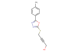 4-{[5-(4-methylphenyl)-1,3,4-oxadiazol-2-yl]sulfanyl}but-2-yn-1-ol