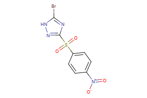 5-bromo-3-(4-nitrobenzenesulfonyl)-1H-1,2,4-triazole