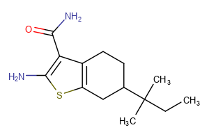 2-amino-6-(2-methylbutan-2-yl)-4,5,6,7-tetrahydro-1-benzothiophene-3-carboxamide