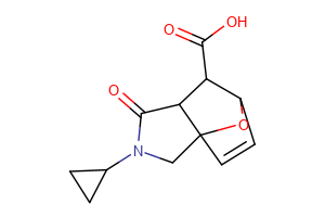 3-cyclopropyl-4-oxo-10-oxa-3-azatricyclo[5.2.1.0¹,⁵]dec-8-ene-6-carboxylic acid