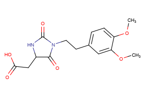 2-{1-[2-(3,4-dimethoxyphenyl)ethyl]-2,5-dioxoimidazolidin-4-yl}acetic acid