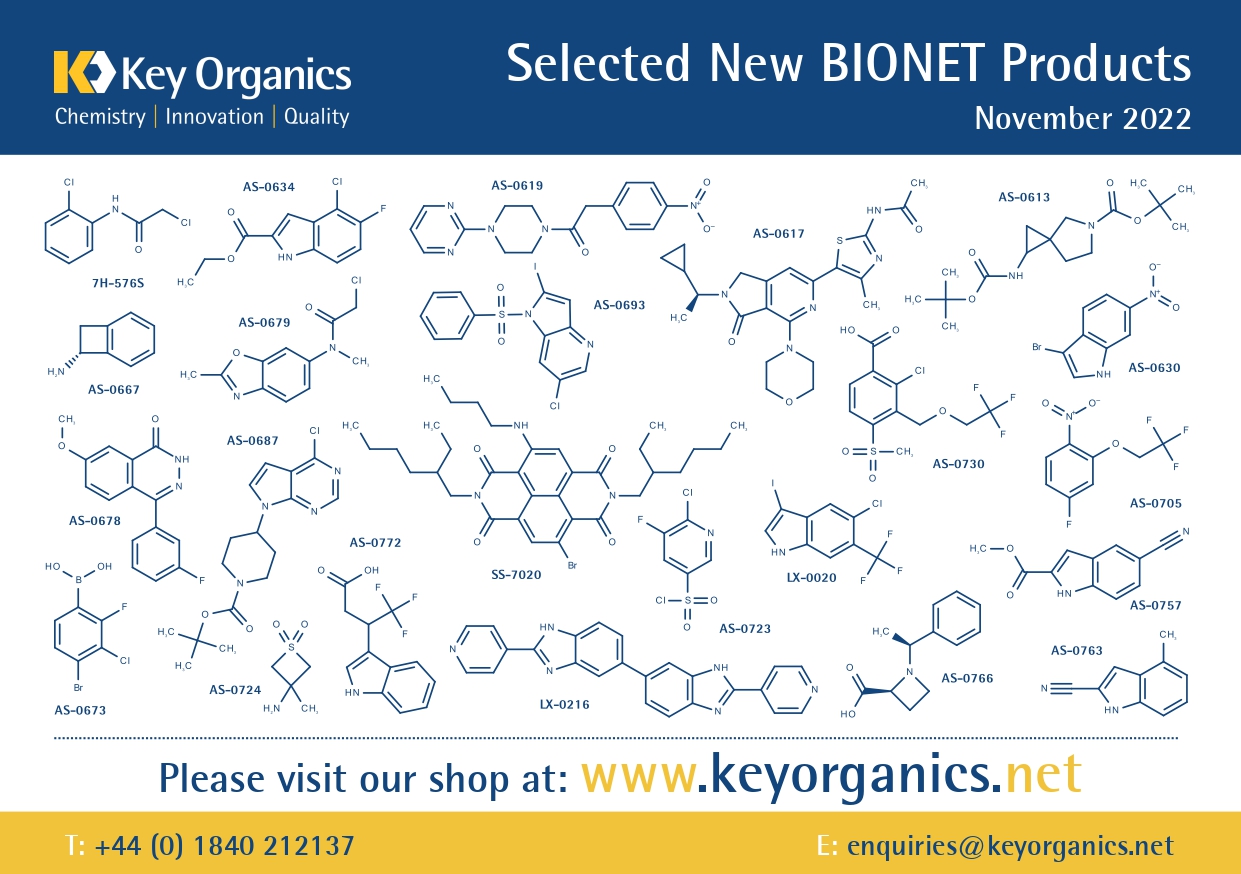 New BIONET Products for November 2022