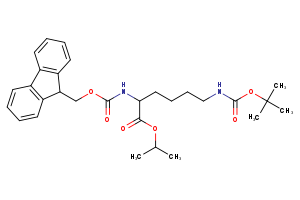 propan-2-yl 6-{[(tert-butoxy)carbonyl]amino}-2-({[(9H-fluoren-9-yl)methoxy]carbonyl}amino)hexanoate