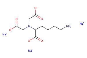 trisodium 6-amino-2-[bis(carboxylatomethyl)amino]hexanoate