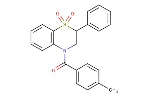 4-(4-methylbenzoyl)-2-phenyl-3,4-dihydro-2H-1lambda6,4-benzothiazine-1,1-dione