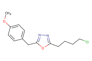 2-(4-chlorobutyl)-5-[(4-methoxyphenyl)methyl]-1,3,4-oxadiazole