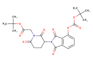 tert-butyl 2-[3-(4-{[(tert-butoxy)carbonyl]oxy}-1,3-dioxo-2,3-dihydro-1H-isoindol-2-yl)-2,6-dioxopiperidin-1-yl]acetate