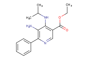 ethyl 5-amino-6-phenyl-4-[(propan-2-yl)amino]pyridine-3-carboxylate