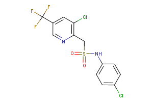 1-[3-chloro-5-(trifluoromethyl)pyridin-2-yl]-N-(4-chlorophenyl)methanesulfonamide