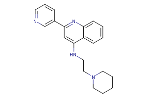N-[2-(piperidin-1-yl)ethyl]-2-(pyridin-3-yl)quinolin-4-amine