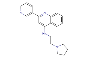 2-(pyridin-3-yl)-N-[2-(pyrrolidin-1-yl)ethyl]quinolin-4-amine