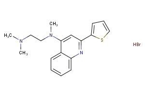 N-[2-(dimethylamino)ethyl]-N-methyl-2-(thiophen-2-yl)quinolin-4-amine hydrobromide
