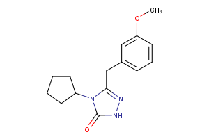 4-cyclopentyl-3-[(3-methoxyphenyl)methyl]-4,5-dihydro-1H-1,2,4-triazol-5-one